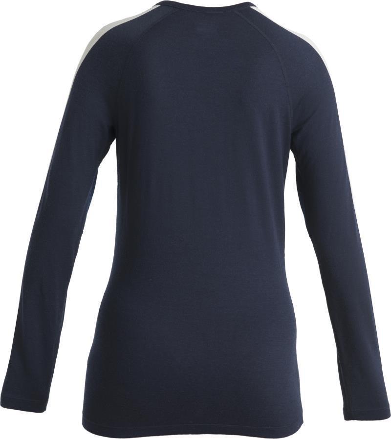 Merino 200 Sonebula LS Crewe - Womens - Midnight Navy / Royal Navy / Snow / CB 2