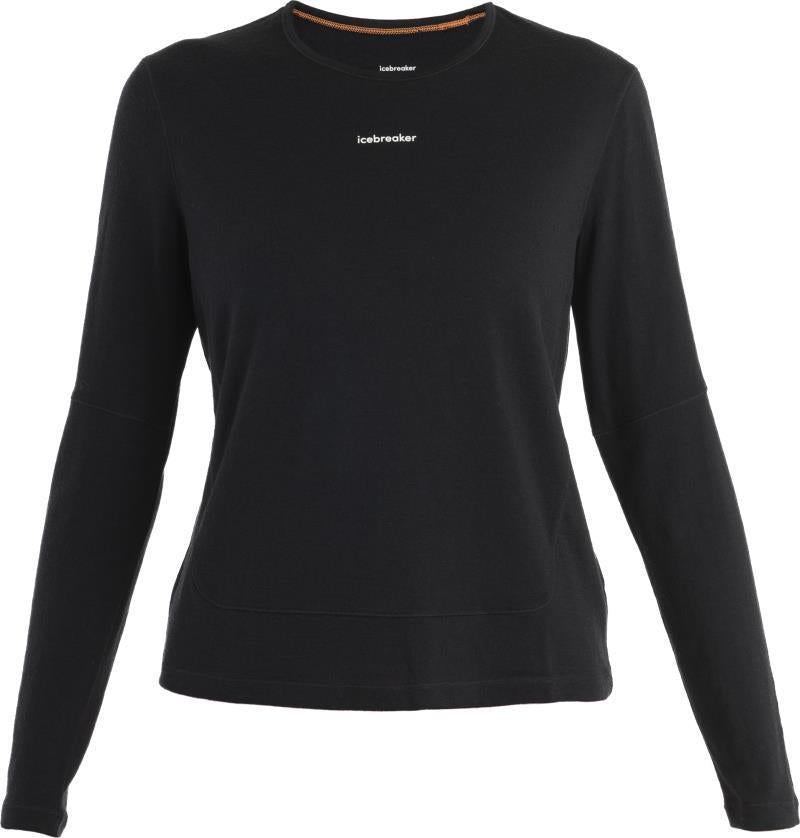 Merino 200 ZoneKnit Energy Wind LS Tee - Womens - Black 1