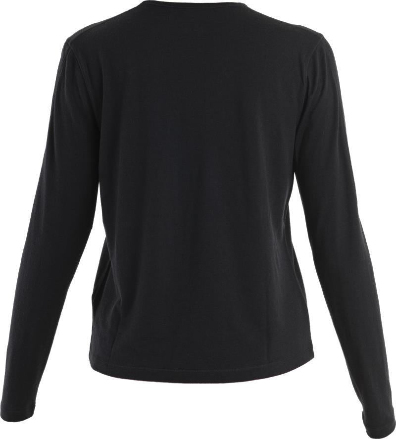Merino 200 ZoneKnit Energy Wind LS Tee - Womens - Black 2