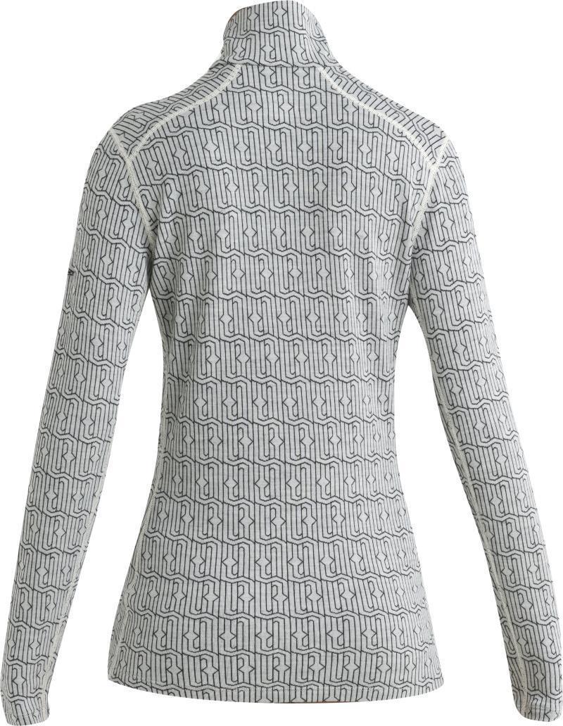 Merino 260 Vertex LS Half Zip - Herenga - Womens - Snow / Black - Jacquard 2