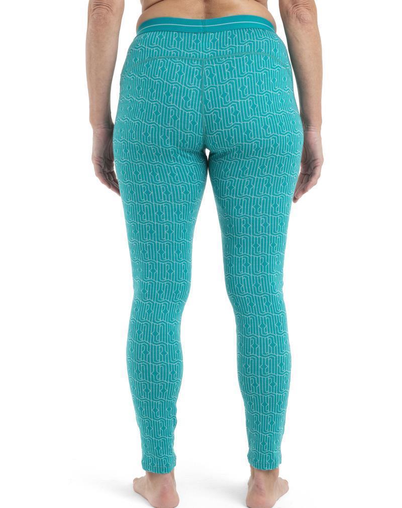 Merino 260 Vertex Leggings - Herenga - Womens - Flux Green / Snow - Jacquard 4