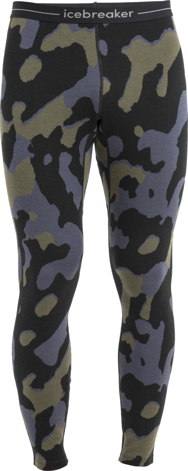 Merino 260 Vertex Leggings - Natural Camo - Mens - Black / Loden / Graphite - Jacquard 1