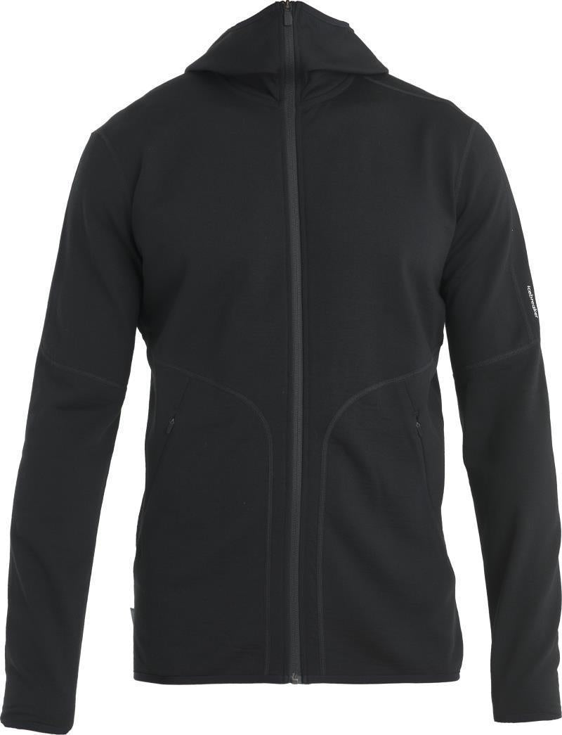 Merino 560 Realfleece Elemental II LS Zip Hood - Mens - Black 1