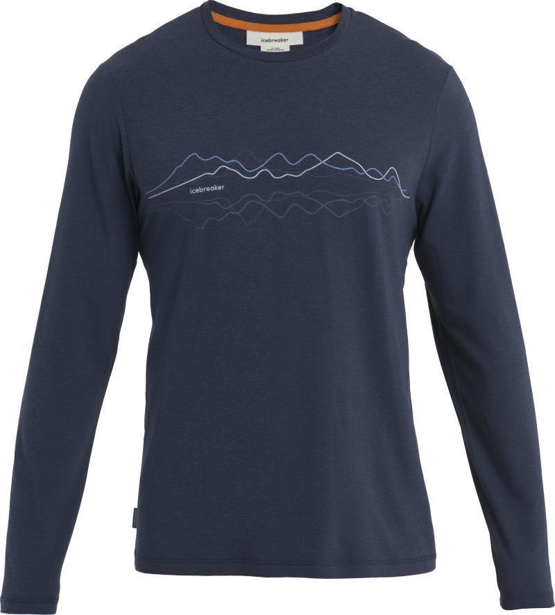 Merino Central Classic LS Tee - Icebreaker - Mens - Midnight Navy #401 1