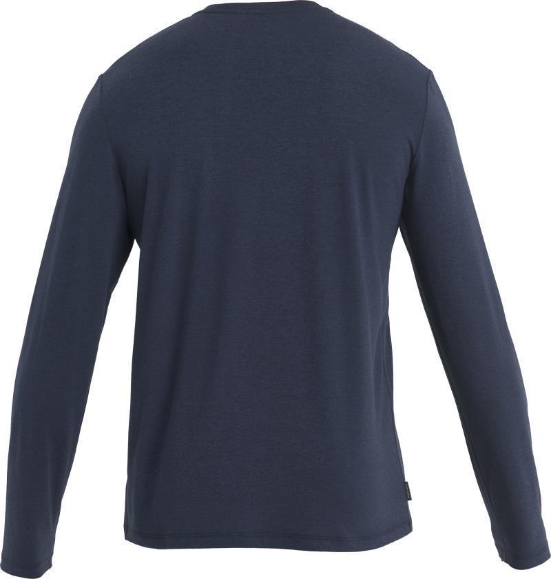 Merino Central Classic LS Tee - Icebreaker - Mens - Midnight Navy #401 2