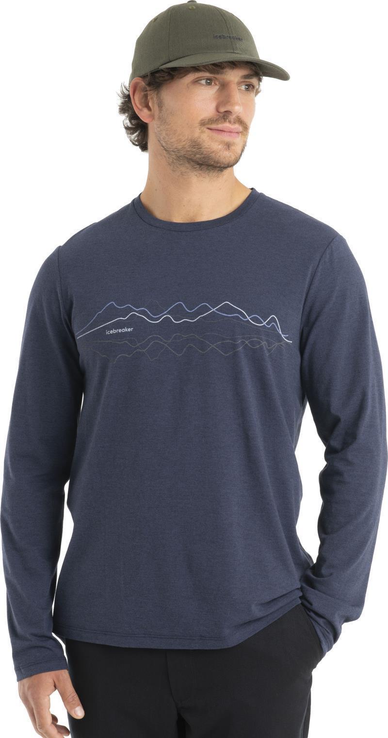 Merino Central Classic LS Tee - Icebreaker - Mens - Midnight Navy #401 3