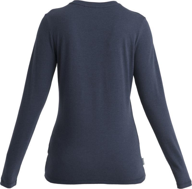 Merino Central Classic LS Tee - Icebreaker - Womens - Midnight Navy #401 2