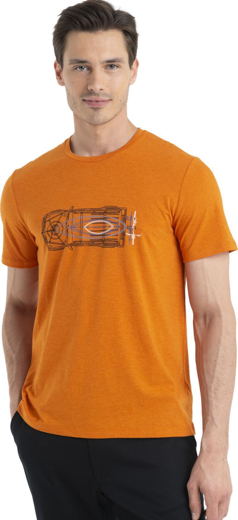 Merino Central Classic SS Tee - Wireframe Wonder - Mens - Earth 3
