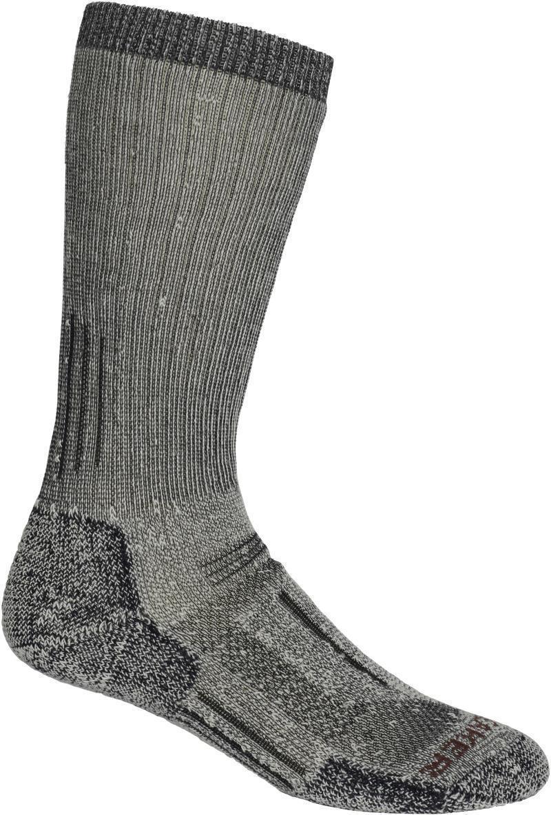 Mountaineer Mid Calf Socks - Expedition Cushion - Mens - Jet Heather / Espresso 1