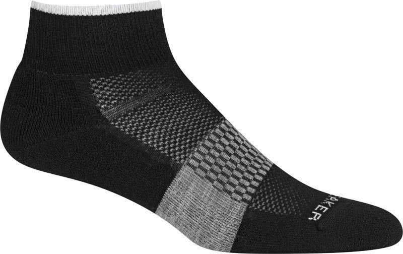 Multisport Mini Socks - Light Cushion - Womens - Black / Snow / Metro Heather 1