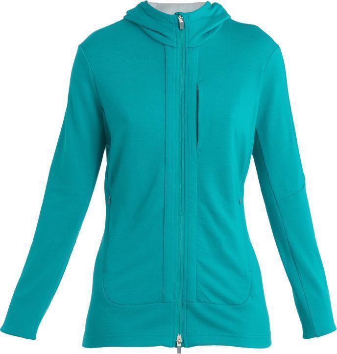 Quantum III LS Zip Hoodie - Womens - Flux Green / Ether / CB 1