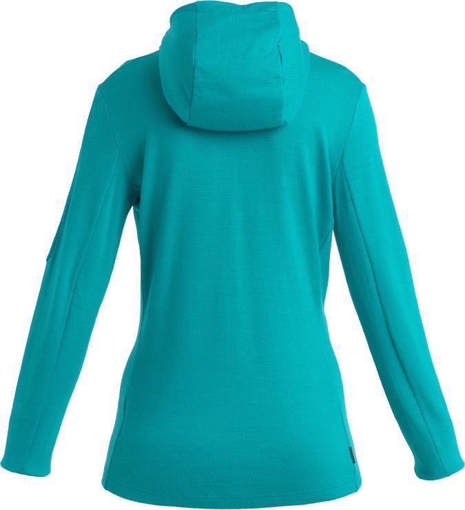 Quantum III LS Zip Hoodie - Womens - Flux Green / Ether / CB 2