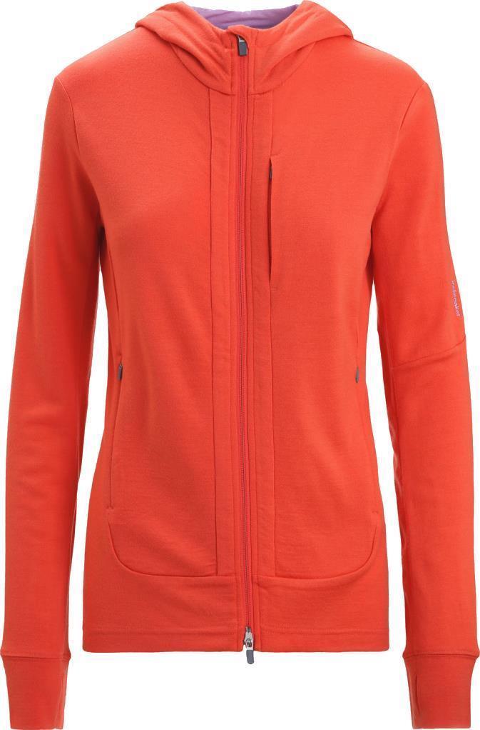 Quantum III LS Zip Hoodie - Womens - Vibrant Earth / Purple Gaze / CB 1