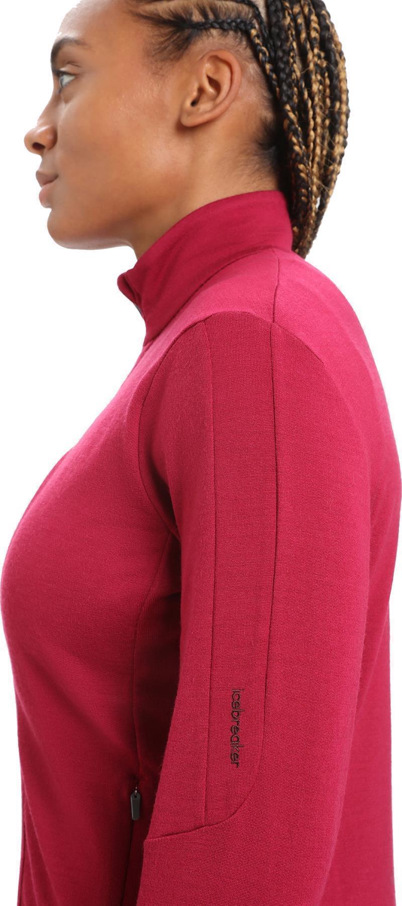 Quantum III LS Zip - Womens - Cherry 3