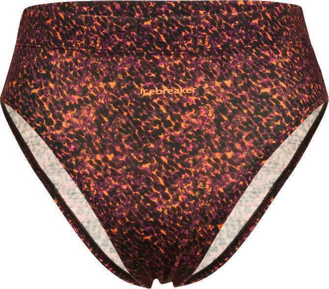Queens High Cut Briefs - Womens - Black / Cherry / Flash / AOP 1