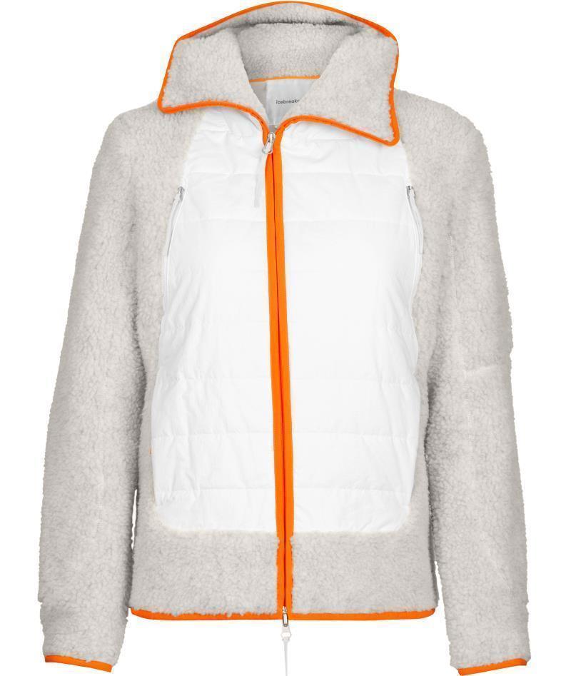 RealFleece High Pile LS Zip Hood - Womens - Ecru Heather / Ether / Tempo / CB 1