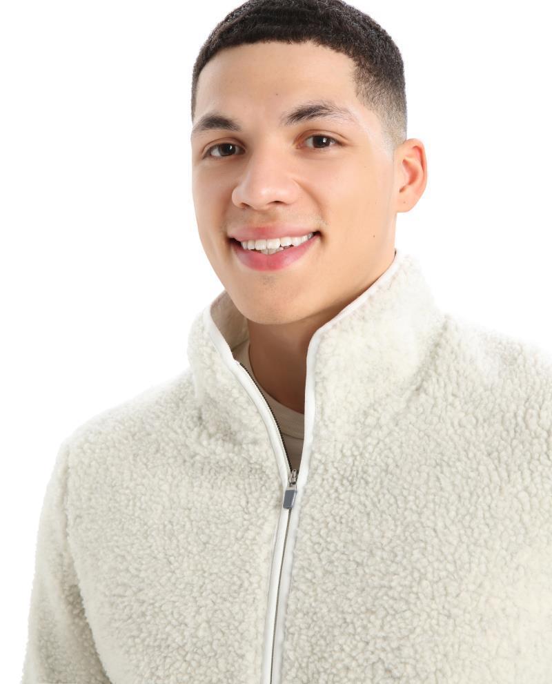 RealFleece High Pile LS Zip - Mens - Ecru Heather / Snow 4
