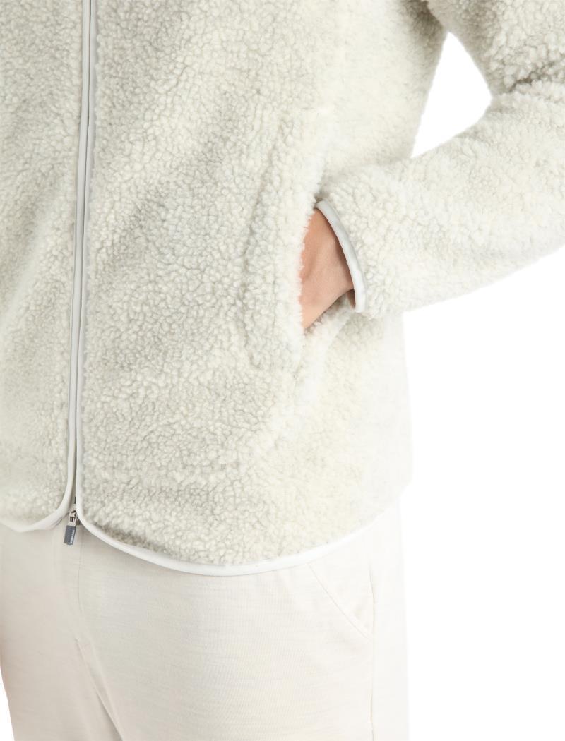 RealFleece High Pile LS Zip - Mens - Ecru Heather / Snow 5
