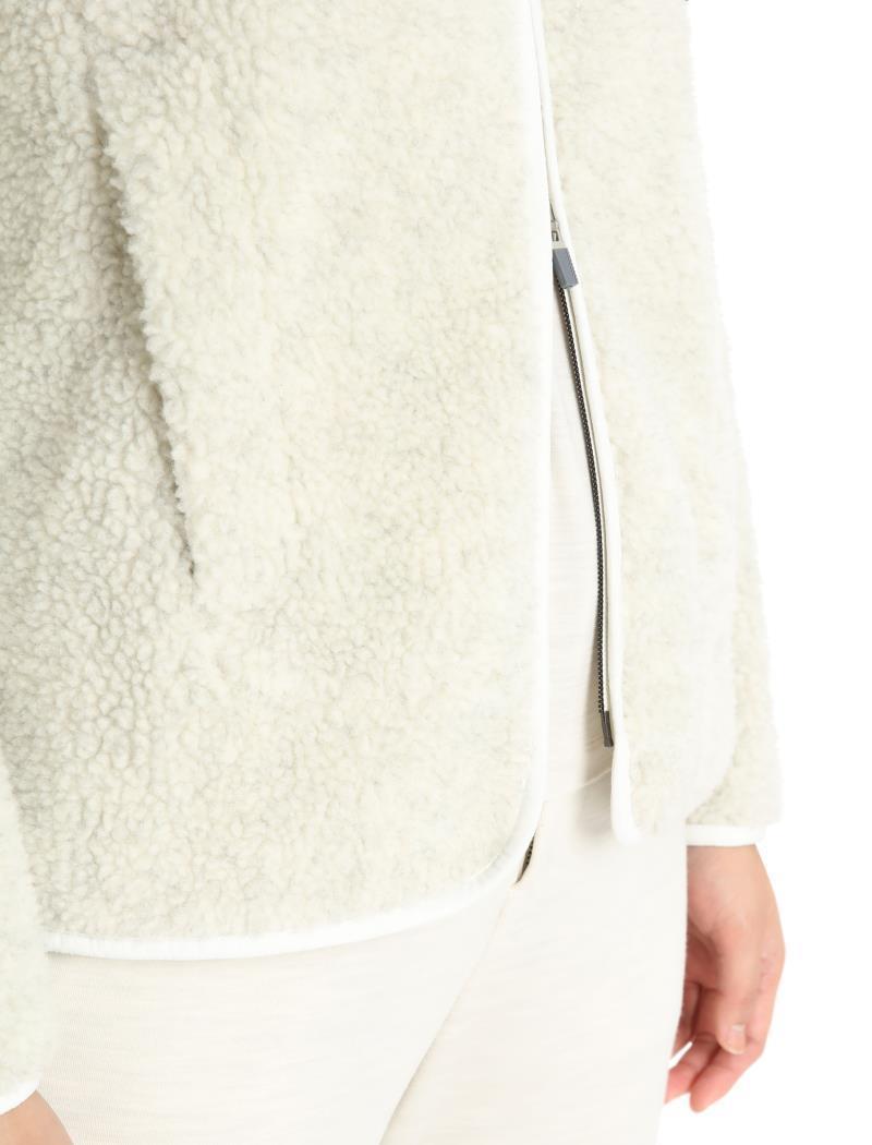 RealFleece High Pile LS Zip - Womens - Ecru Heather / Snow 5