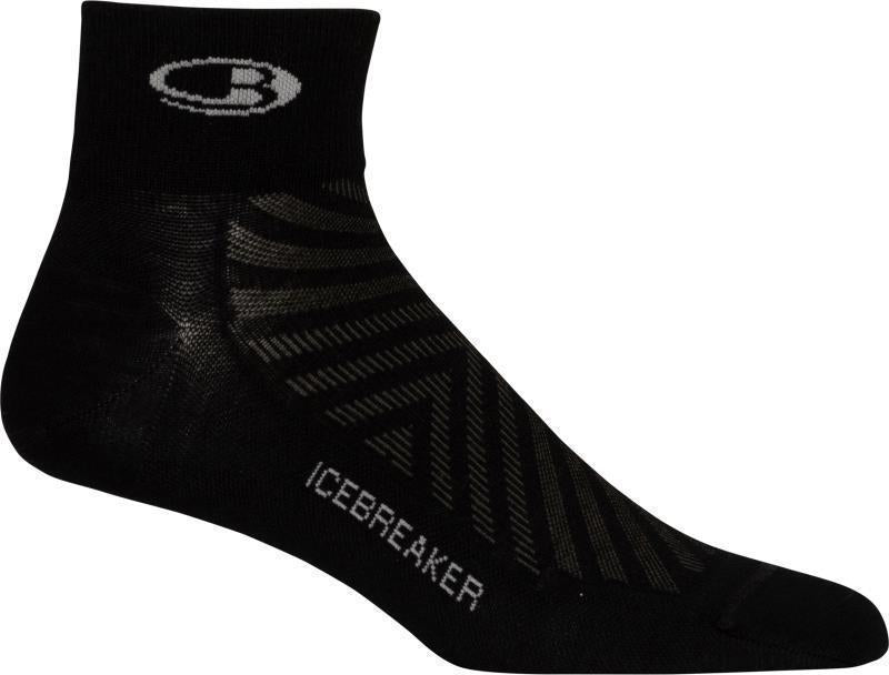 Run+ Mini Socks - Ultralight Cushion - Mens - Black / Slate 1