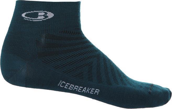 Run+ Mini Socks - Ultralight Cushion - Mens - Green Glory / Snow 1