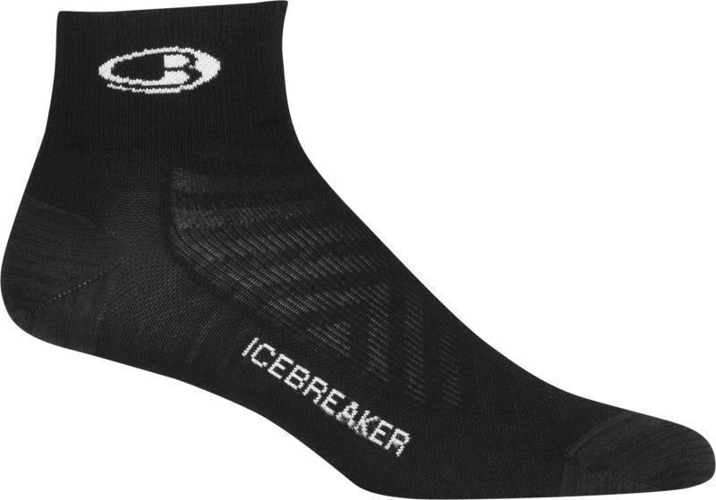 Run+ Mini Socks - Ultralight Cushion - Womens - Black / Snow 1