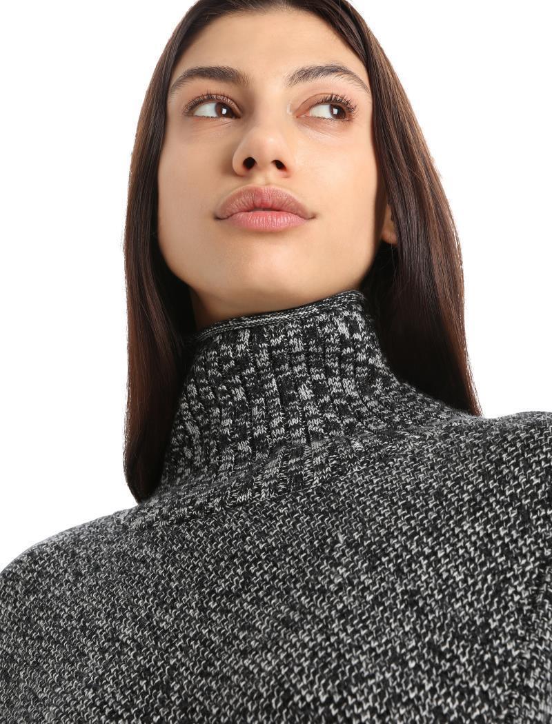 Seevista Funnel Neck Sweater - Womens - Black / Snow 4