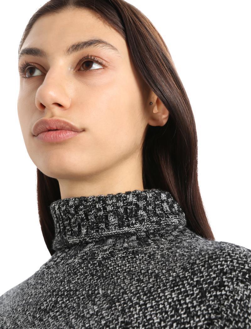 Seevista Funnel Neck Sweater - Womens - Black / Snow 5