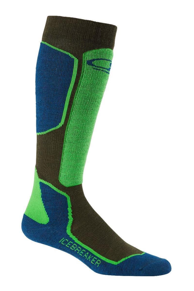 Ski+ OTC Merino Socks - Light Cushion - Mens - Ivy Heather / Largo / Turf 1