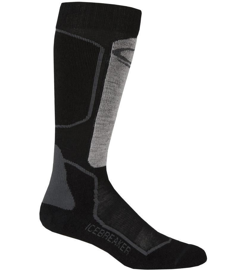 Ski+ OTC Merino Socks - Light Cushion - Mens - Oil / Black / Silver 1