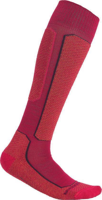 Ski+ Over The Calf Socks - Light Cushion - Womens - Electron Pink / Earth / Nightshade 1