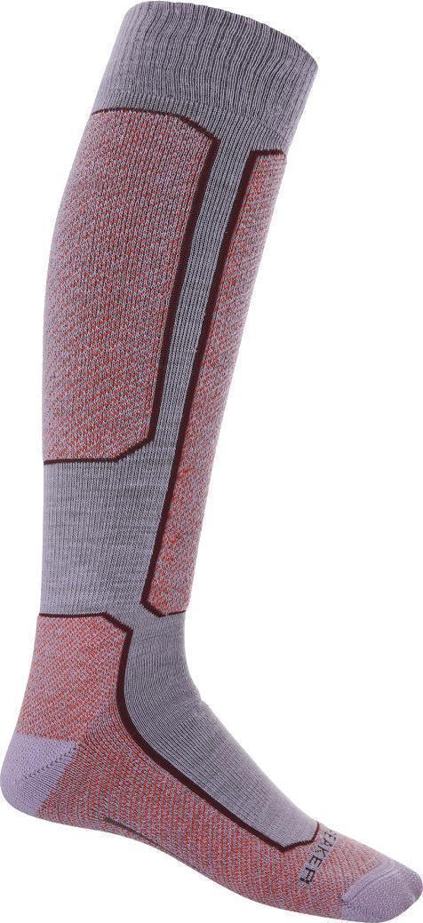 Ski+ Over The Calf Socks - Light Cushion - Womens - Purple Gaze / Go Berry 1