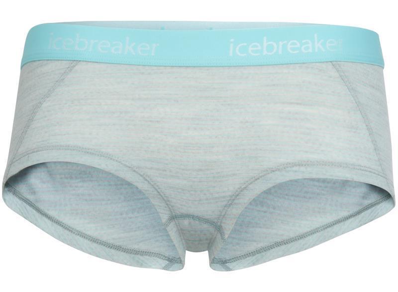 Sprite Hot Pants - Womens - Blizzard Heather / Aqua Splash - Stripe 1