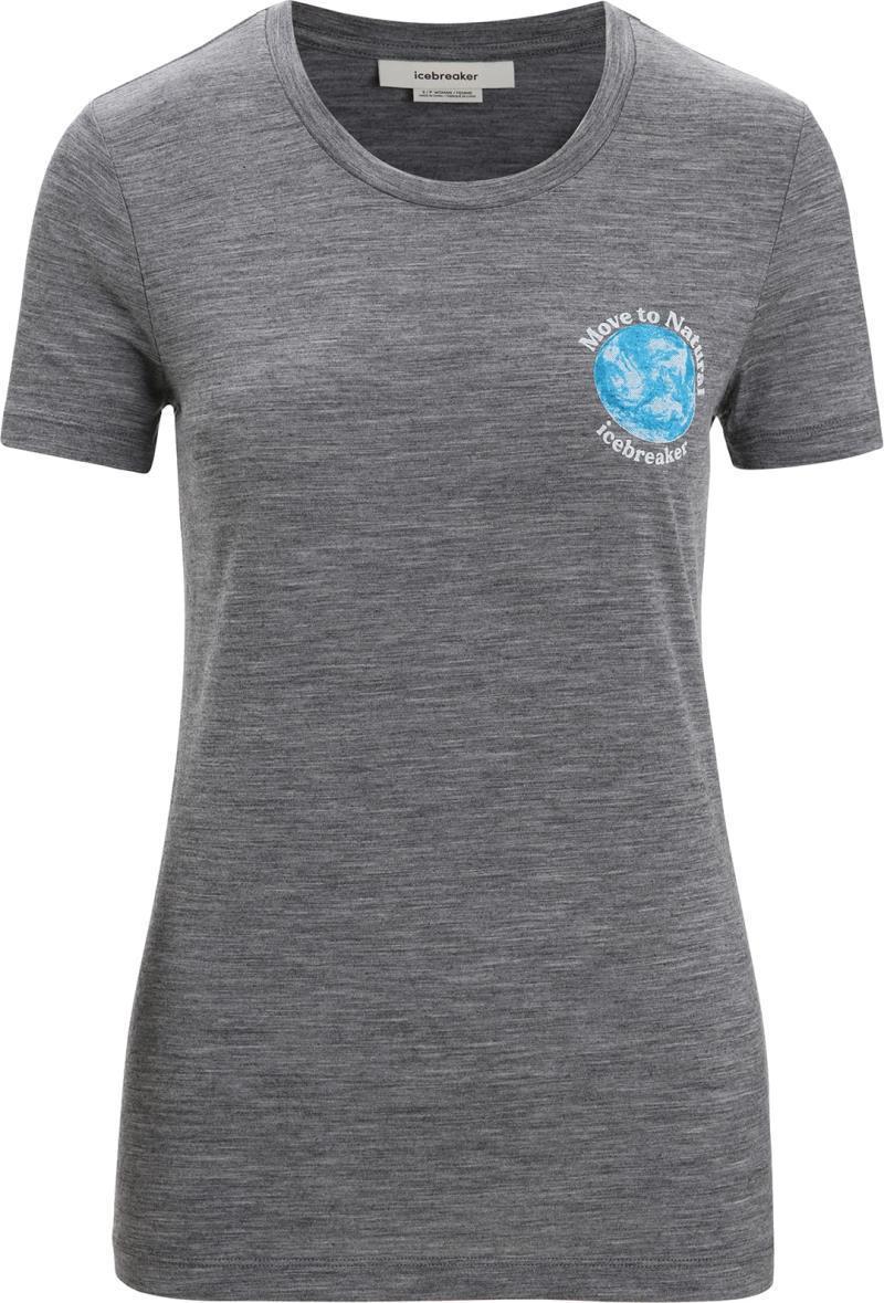 Tech Lite II SS Tee - Icebreaker Earth - Womens - Gritstone Heather 1