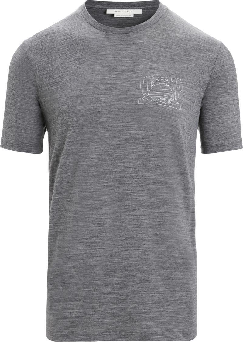 Tech Lite II SS Tee - Mountain Sunset - Mens - Gritstone Heather 1