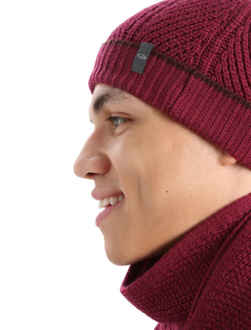 Waypoint Beanie - Cherry / Espresso 2