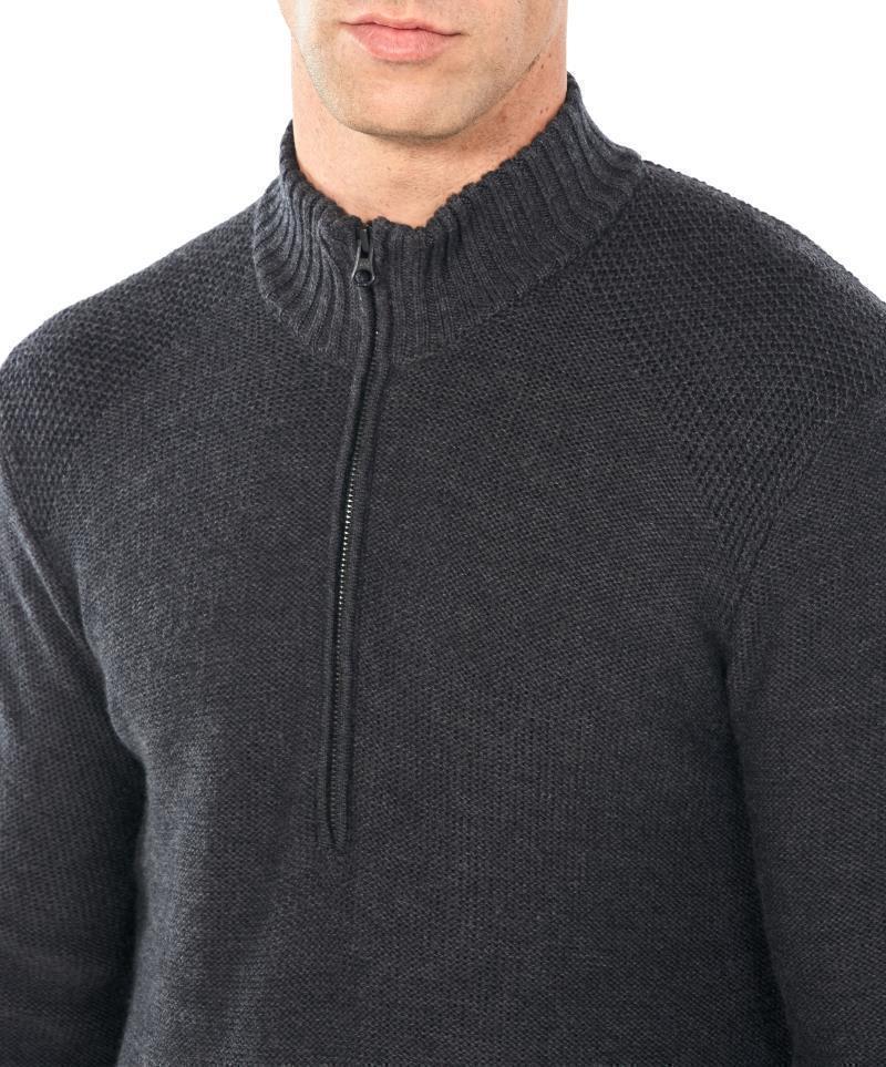 Waypoint LS Half Zip - Mens - Char Heather 5
