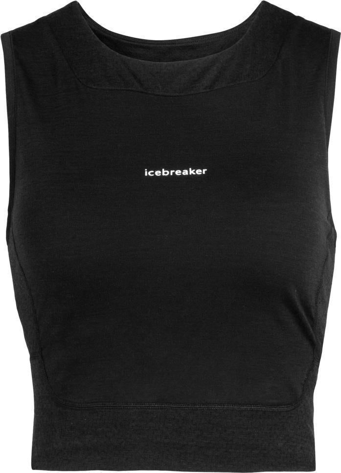 ZoneKnit Cropped Bra-Tank - Black 1