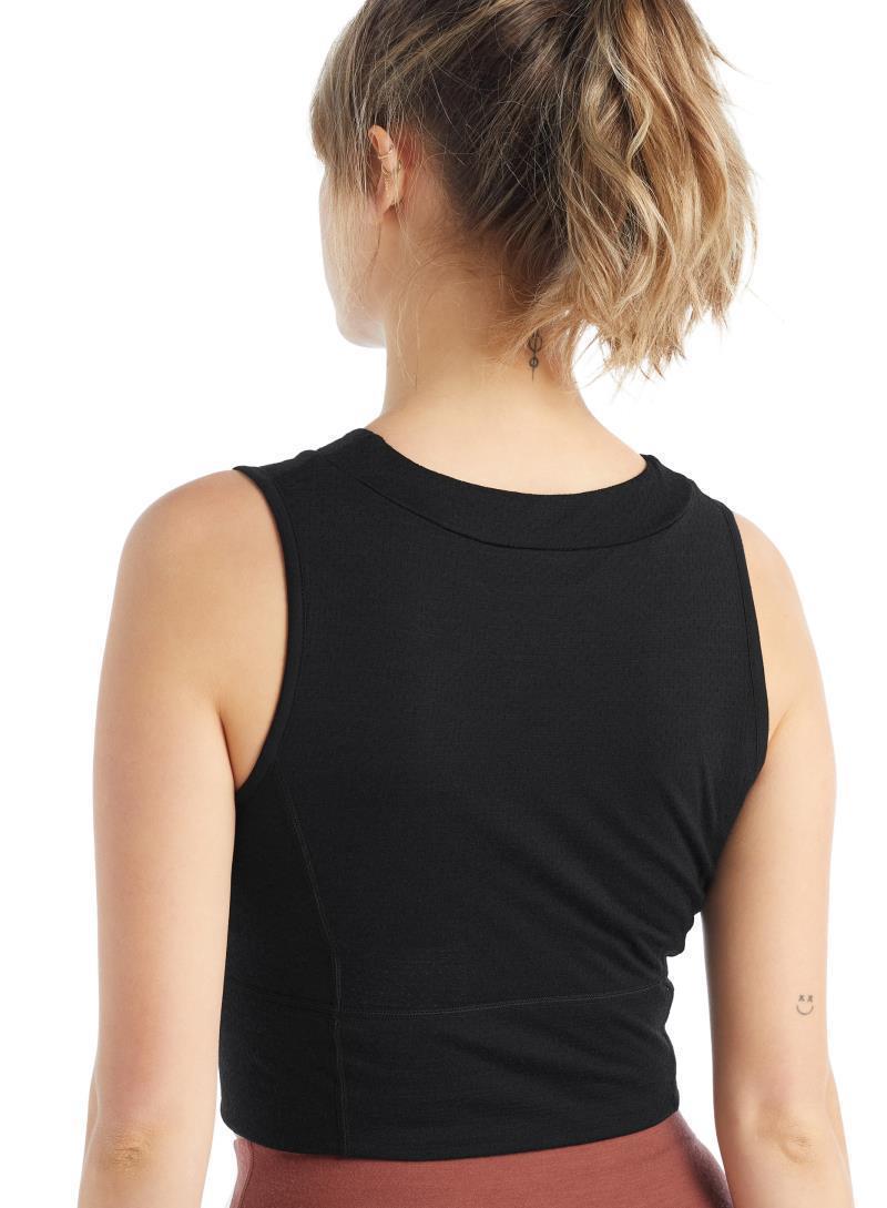 ZoneKnit Cropped Bra-Tank - Black 3