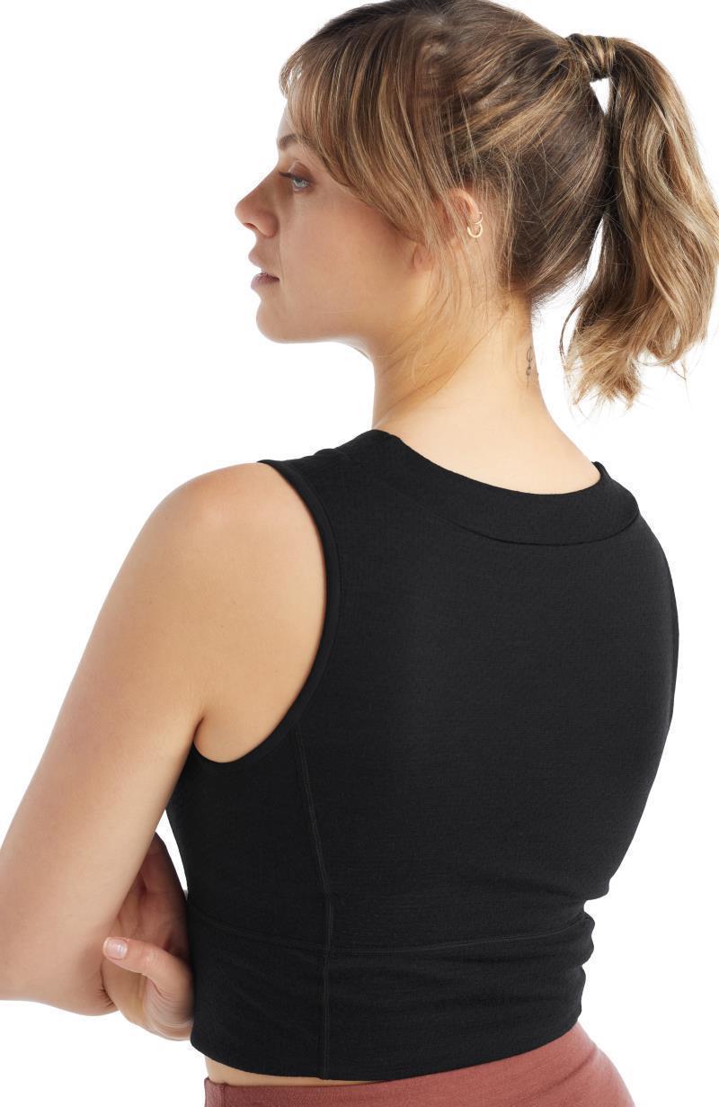 ZoneKnit Cropped Bra-Tank - Black 4