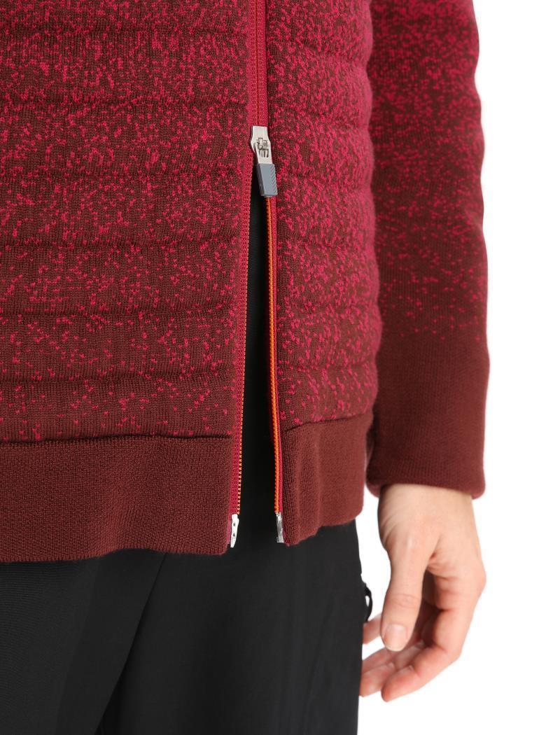 ZoneKnit Insulated LS Zip Hoodie - Into the Deep - Womens - Cherry / Espresso 8