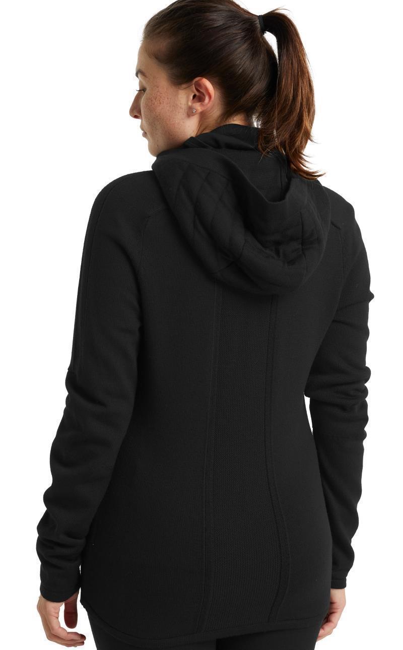 ZoneKnit Insulated LS Zip Hoodie - Womens - Black 3