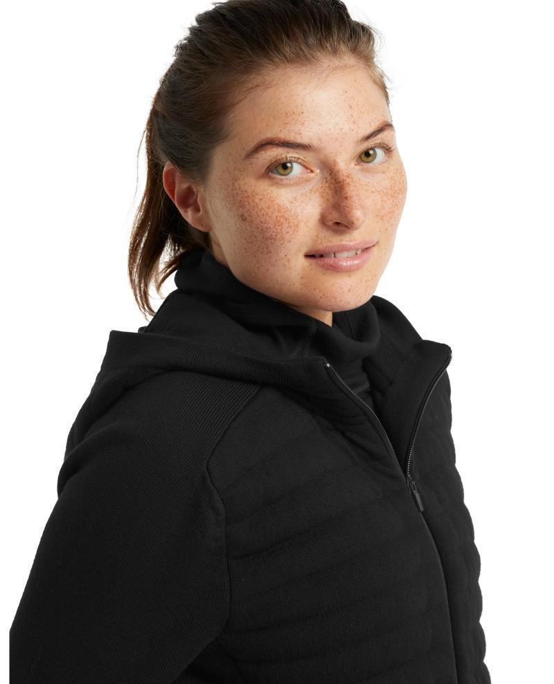 ZoneKnit Insulated LS Zip Hoodie - Womens - Black 4
