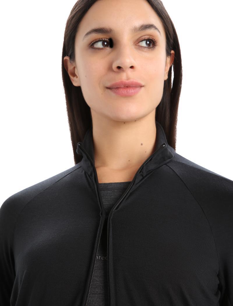 ZoneKnit LS Zip - Womens - Black 6