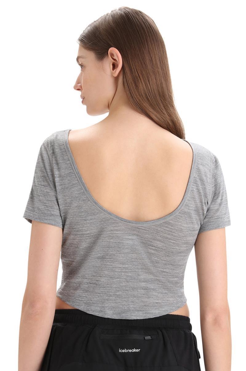ZoneKnit SS Scoop Back Tee - Womens - Metro Heather 4