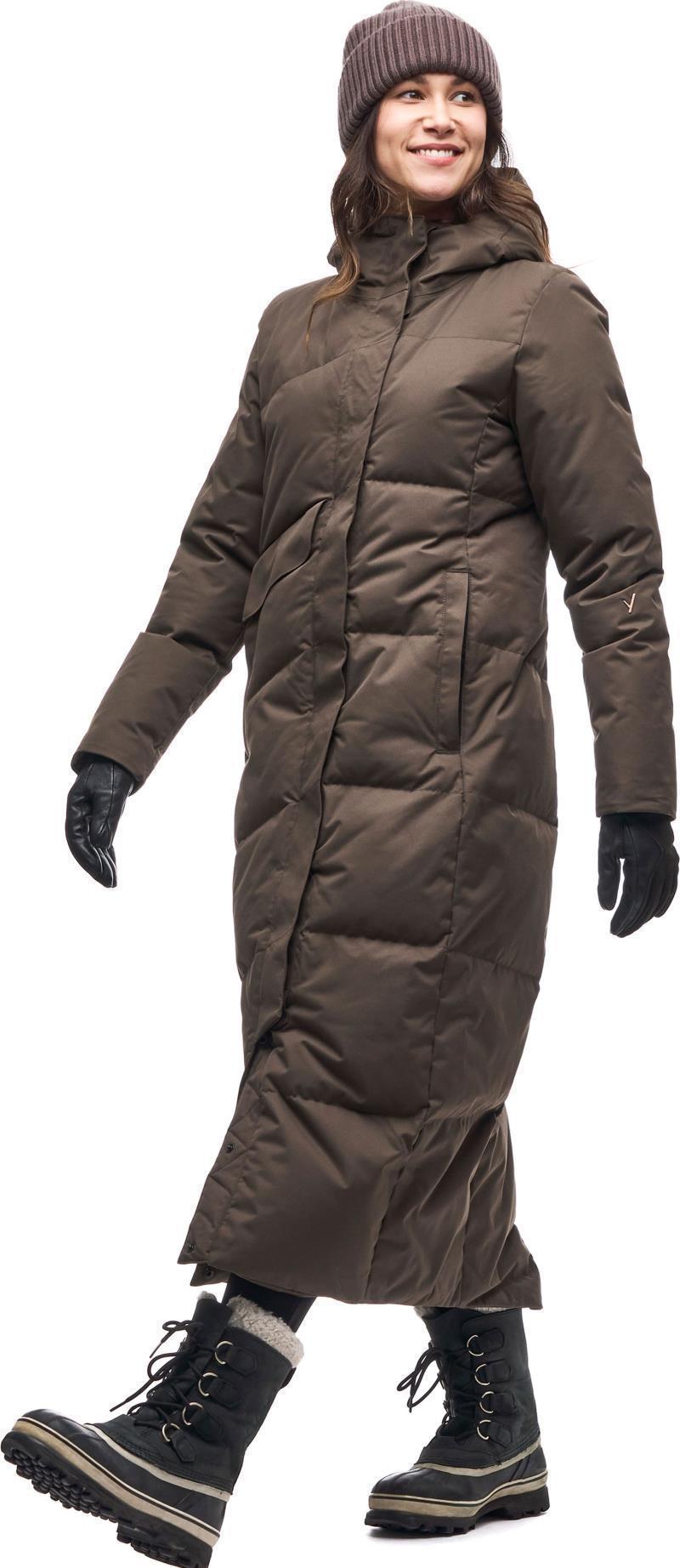Ayaba Long Jacket - Womens - peppercorn 1