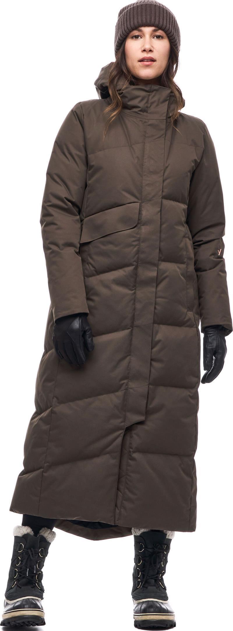 Ayaba Long Jacket - Womens - peppercorn 1