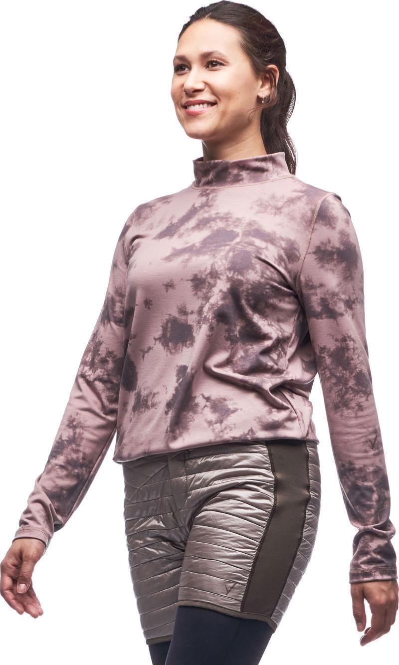 Baris LS Mock-Neck Sweater - Womens - Sepia Rose Tie Dye 2