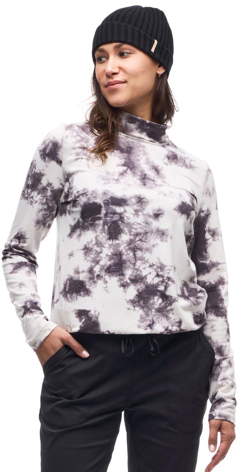 Baris LS Mock-Neck Sweater - Womens - Winter Cloud Tie Dye 1