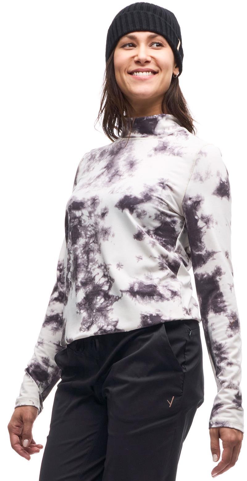 Baris LS Mock-Neck Sweater - Womens - Winter Cloud Tie Dye 2